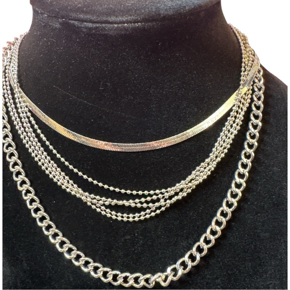 nOir Jewelry Silver Chain Necklace Collection - Picture 2 of 4
